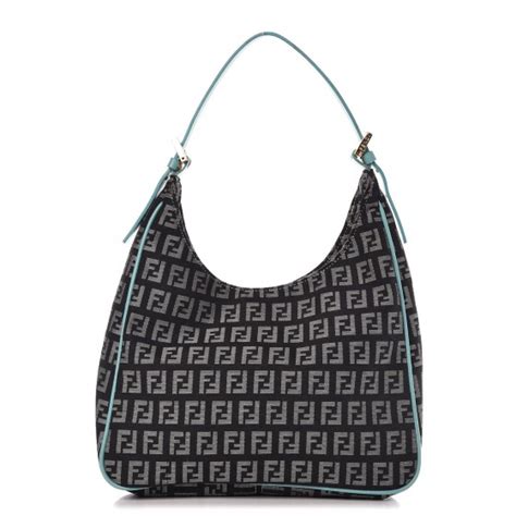 fendi zucchino hobo azzurro|Pre.